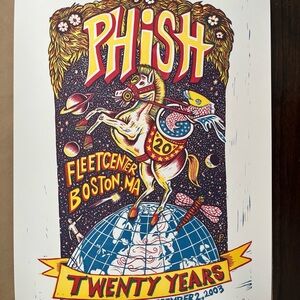 ⭕️ Phish Pollock Fleet Center 20th Anniversary Poster